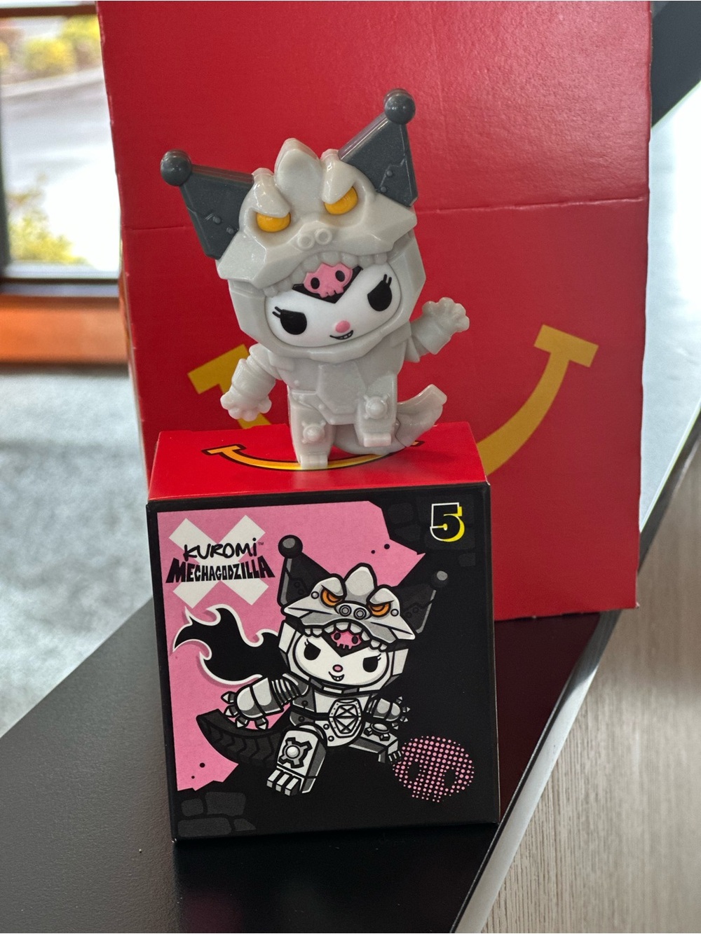 Kuromi Mechagodzilla Collectible Figure - White